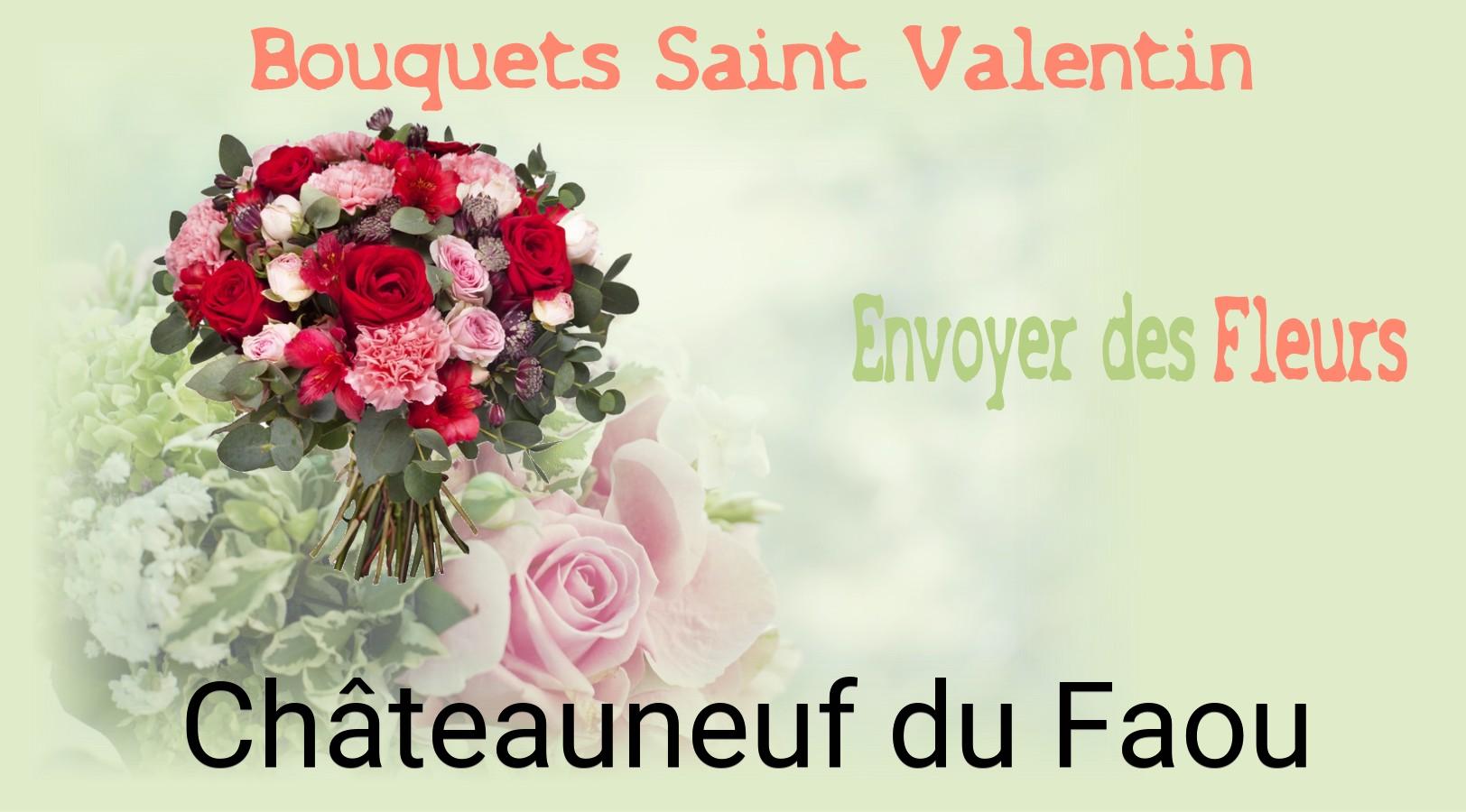 Roses de Saint-Valentin livrées à Châteauneuf-du-Faou